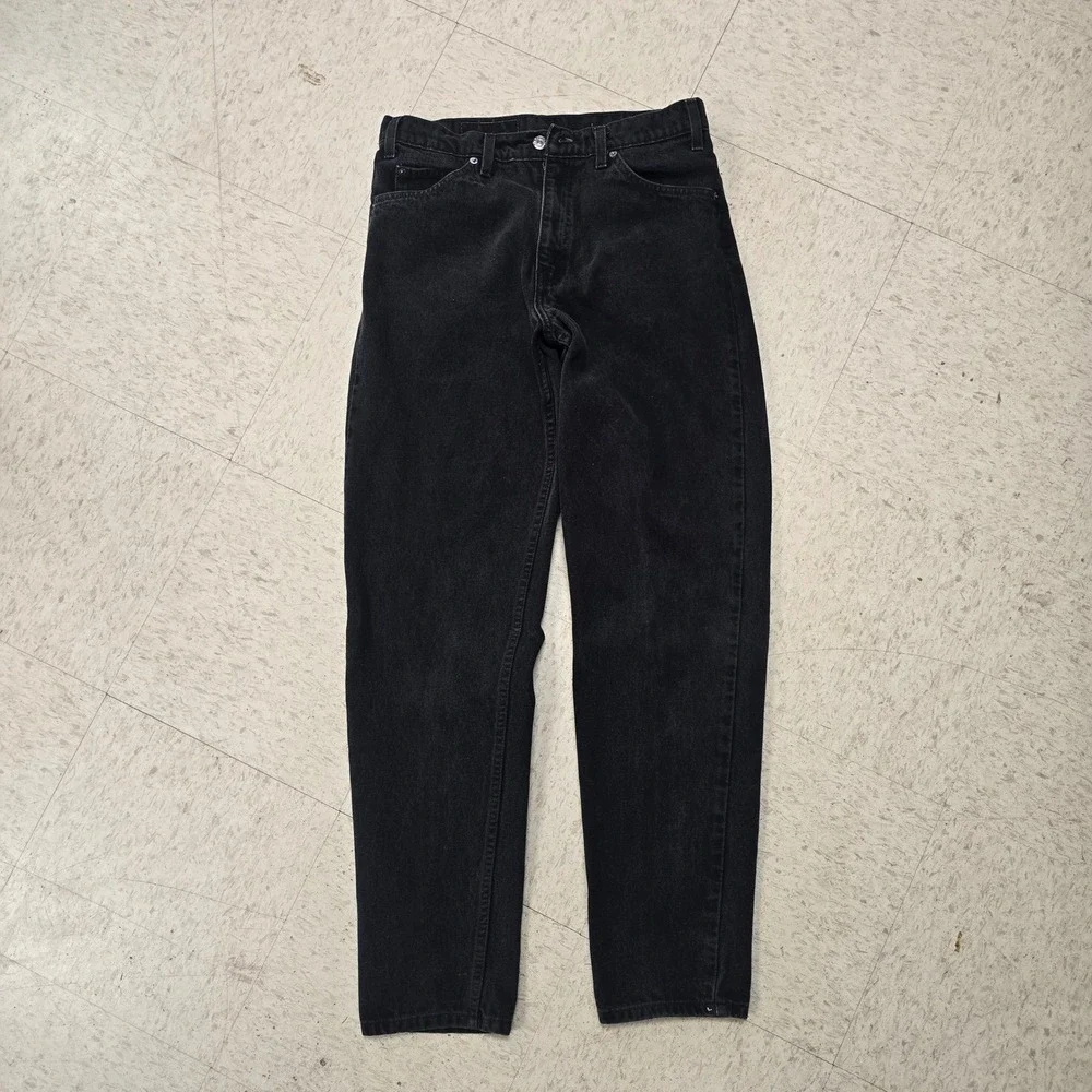 Vintage Levis 550 Relaxed‎ Fit Tapered Leg Orange Tab Black Jeans 32x32 11/1996